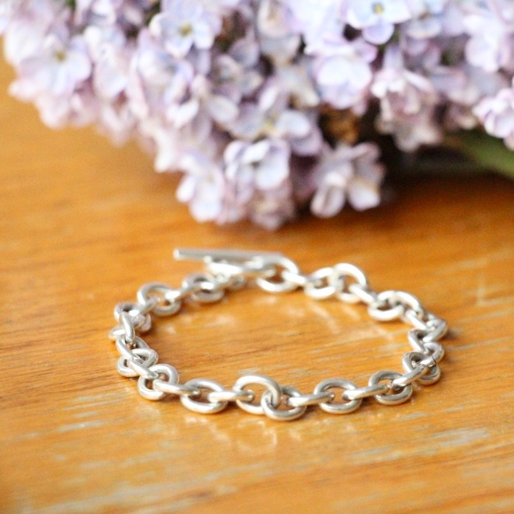Vintage Sterling Silver Chain Link Bracelet